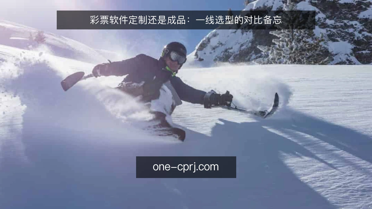 彩票软件定制还是成品:一线选型的对比备忘